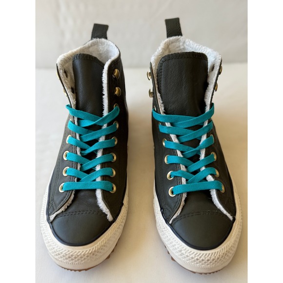 Converse Chuck Taylor Leather High tops Mens 6.5 womens‎ 8.5 - Picture 1 of 12